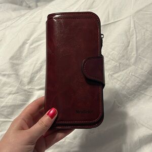 MenBense Burgundy Wallet Women’s